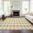 Fayme Washable Geometric Indoor / Outdoor Rug-1241044324