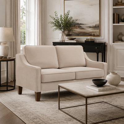 2-Seater Loveseat Sofa with Spring Seat Cushion