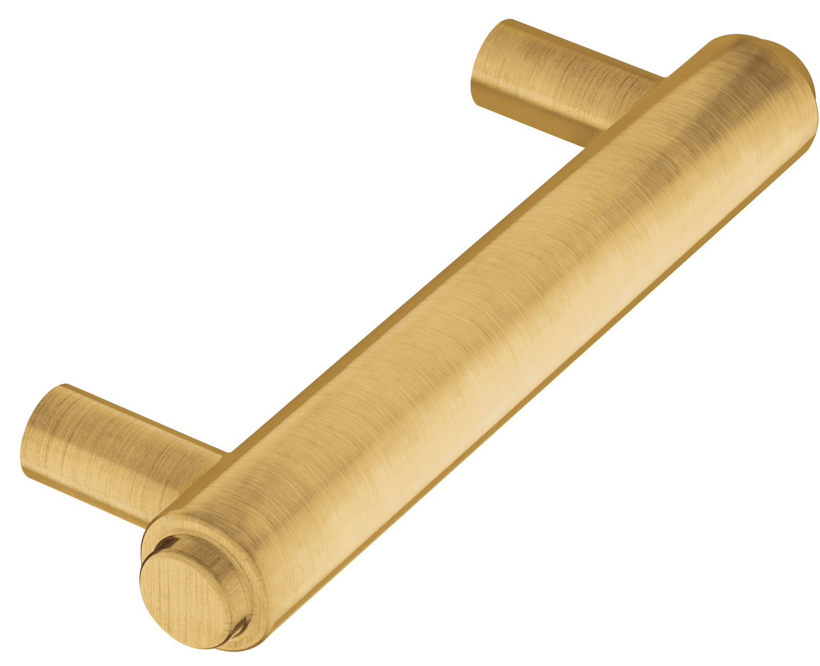 Iso 3" Center to Center Bar Pull, Brushed Gold