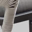 Tabourets de bar de terrasse en rotin PURPLE LEAF avec dossier et coussin moelleux-521399432