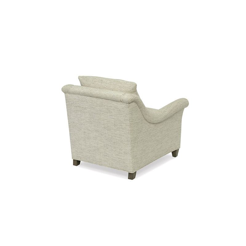 Grace Armchair Chair with Ottoman, Ebony, Banks Balsam