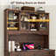 Bureau double caisson pour bureau avec rangement 76 po-1976587886