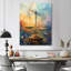 Astrologie équilibrée jaune et bleue, Balance I - Astronomie, art mural-500576976-328561406