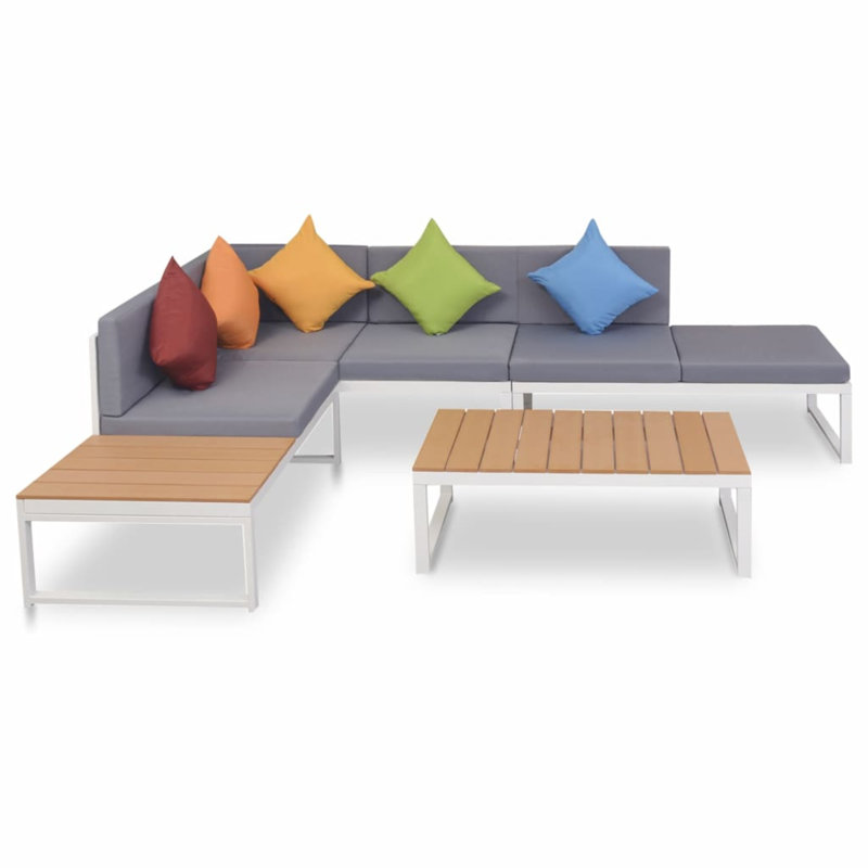 Stockport Sectional Seating Group with Cushions, Multicolour