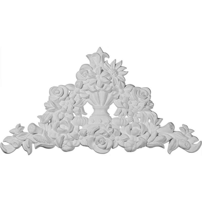 Swindon 9.875'' H x 18.5'' W x 0.75'' D Urethane Onlay Scroll