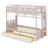 Castle-Themed Bunk Bed Equipped With Two Drawers, A Shelf, And LED Lights-178722551-178722549