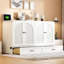 Murphy Bed With Large Drawers-625933724
