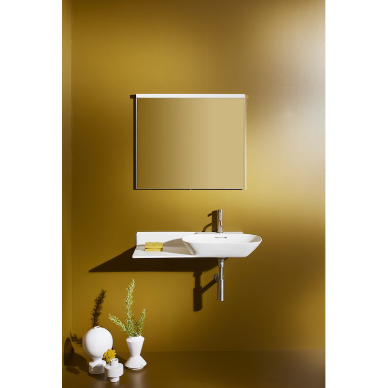Ino 35.43'' W Single Vanity, Dark Walnut, Single Hole, Left Shelf