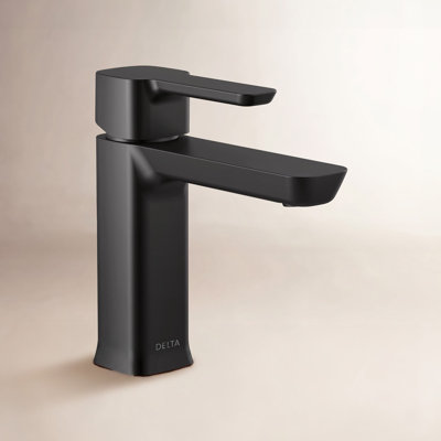 Modern Single-Hole Bathroom Faucet with Drain