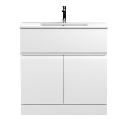 Urban 810mm Single Bathroom Vanity with Integrated Ceramic Basin