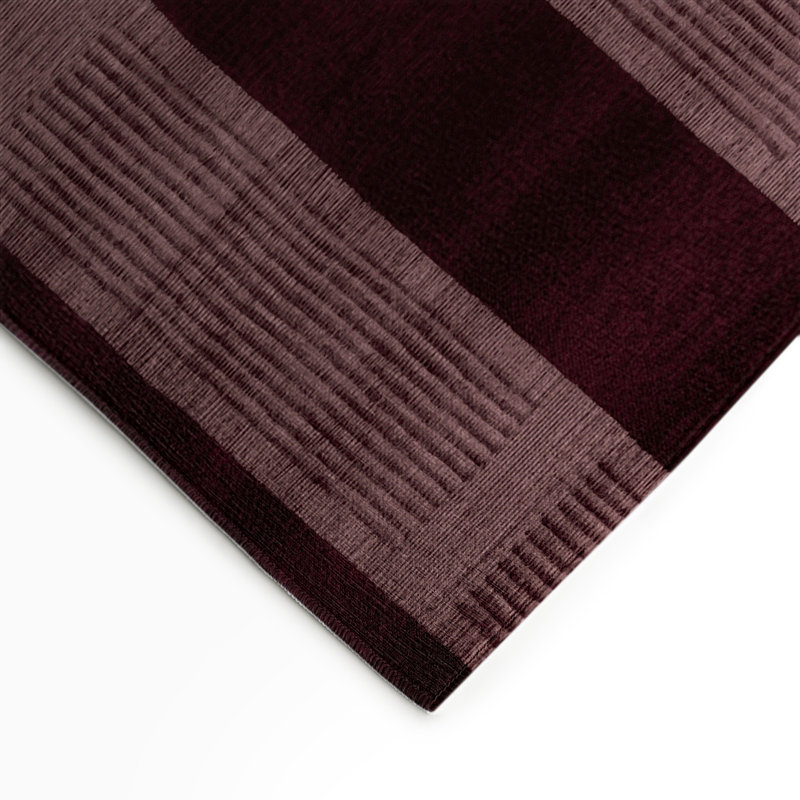 Tapis d'intérieur et d'extérieur à carreaux rouge, Rectangulaire 3 pi x 5 pi