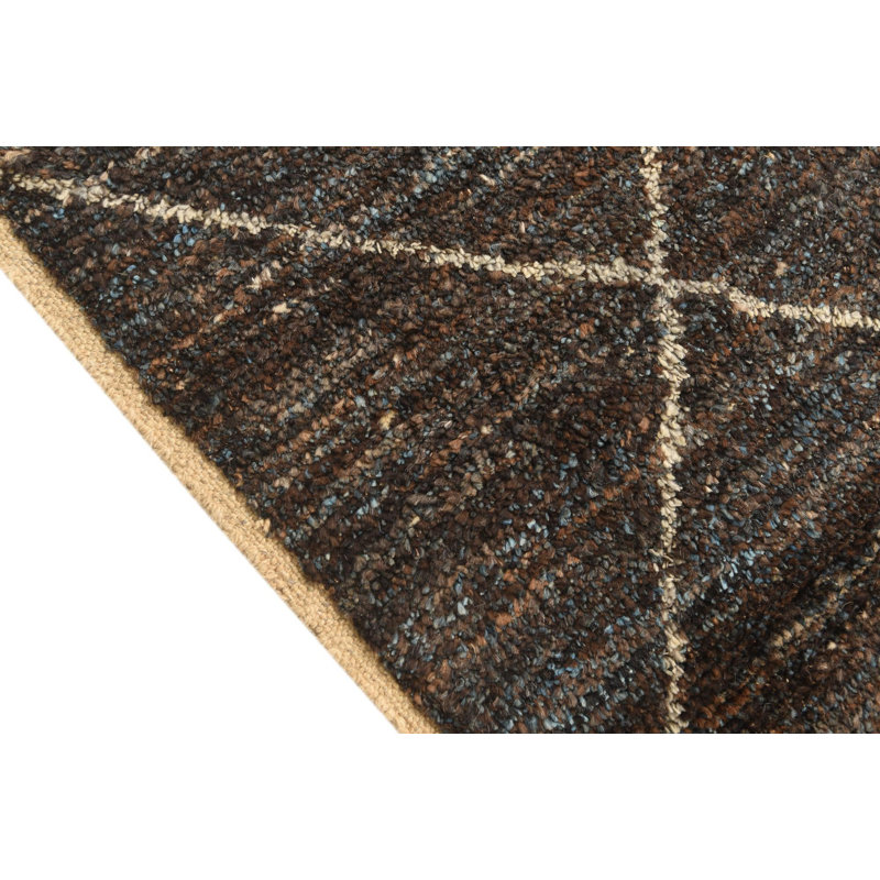 Tapis bleu et brun 5x8 Pinson