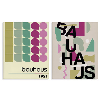 Ensemble de 2 pièces rétro vintage 1921 Bauhaus Design, design par Annabelle Hall