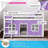Mendelson Kids Low Bunk Bed with Curtain-1727860459-1727860465