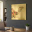 «Desert Camel I» par Alan Majchrowicz, art mural en métal doré, 24 po x 24 po-939821595