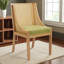 Chaises d'appoint rembourrées en bois massif de style rustique en rotin-1081624147