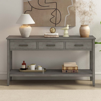 Modern Gray Console Table: Stylish Elegance for Every Space