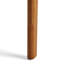 Mid-Century Dining Table, Rubberwood Frame With Walnut Veneer, Natural Oak Finish