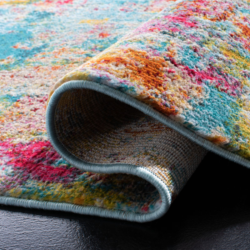 Marques Performance Abstract Rug, Runner 2'2" x 7'
