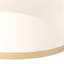 Gineverra Rectangular Cocktail Table - Ivory/Gold