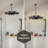 8-Light Dimmable Retro Metal Chandelier-385995377