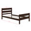 Wood Twin Bed Frame With Headboard And Footboard-234125041