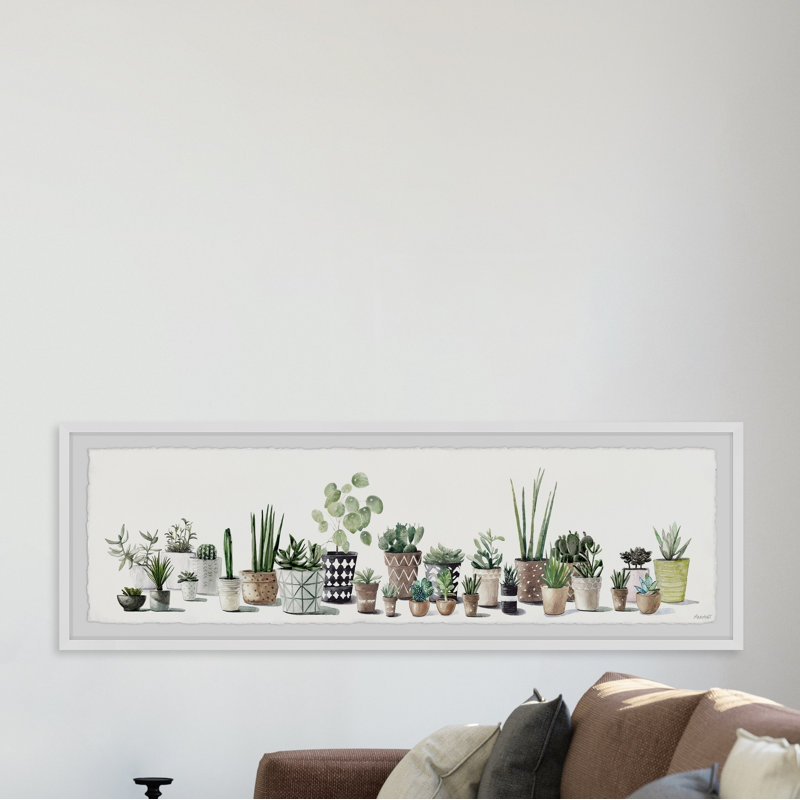 " Perfect Plants " Painting Print, 15" H x 45" W x 1.5" D