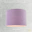 18cm H Fabric Drum Lamp Shade ( No Direct Attachment Method ) in Purple