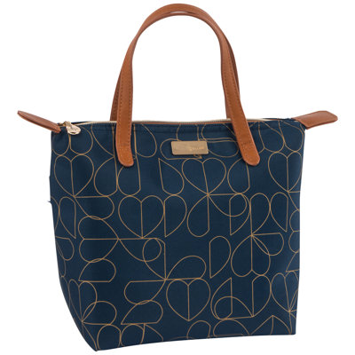 Navy Brokenhearted Luxury Picnic Tote Bag