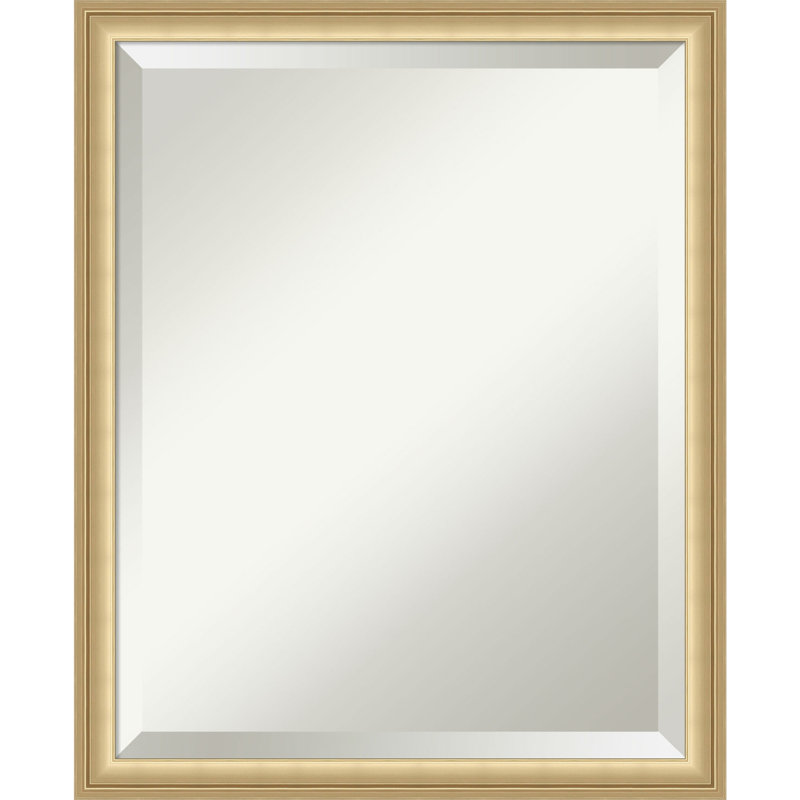 Merima Rectangle Wall Mirror, 21.75" x 17.75", Gold
