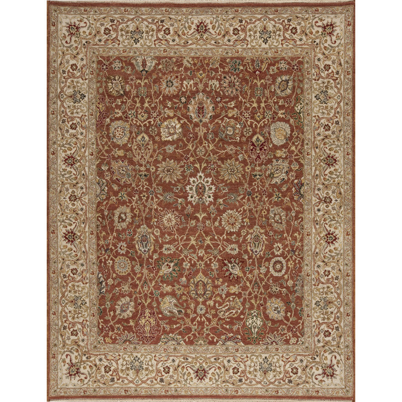 Sovereign Hand Knotted Wool Area Rug, Rectangle 9' x 12'