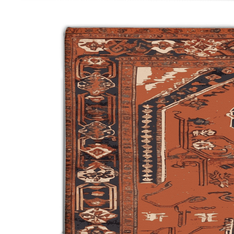 Tapis turc intérieur et extérieur brun, Rectangulaire 2 pi x 3 pi