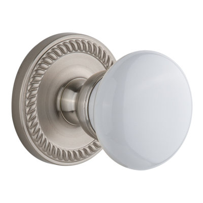 Grandeur Newport Rosette Double Dummy with Parthenon Door Knob
