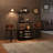 Wine Bar Rack Cabinet with Light, Adjustable Shelves Coffee Bar Cabinet