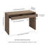 Bureau rectangulaire en chêne gris antique Harlan-64915561