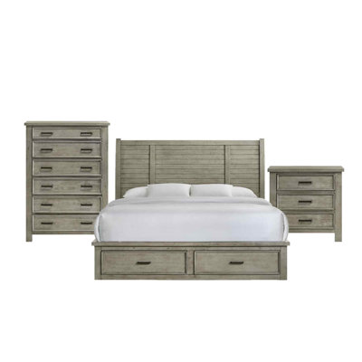 Ensemble de chambre à coucher avec rangement Gracie Oaks Deimy