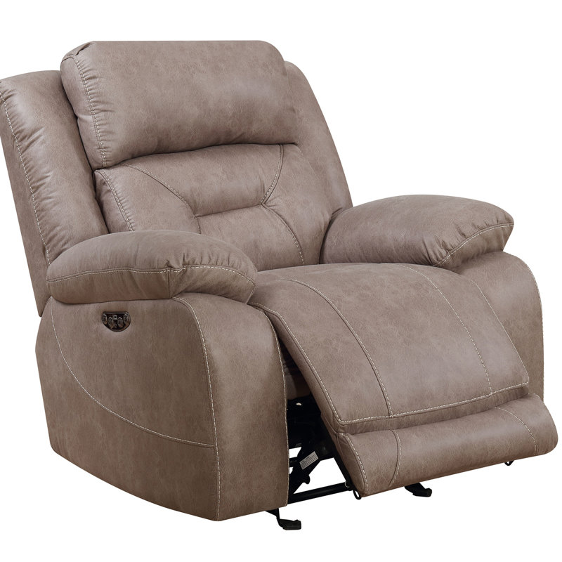 Aria - Fauteuil inclinable électrique double, Tissu brun