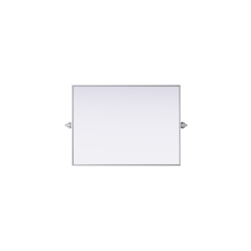 Amoura Pivot Mirror, Silver, 32" x 24"