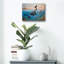  «Lets Play With The Dolphins». par Maria Laura Bratoz, art mural en verre acrylique, 16 po x 12 po