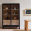 Buffet en bois massif noir