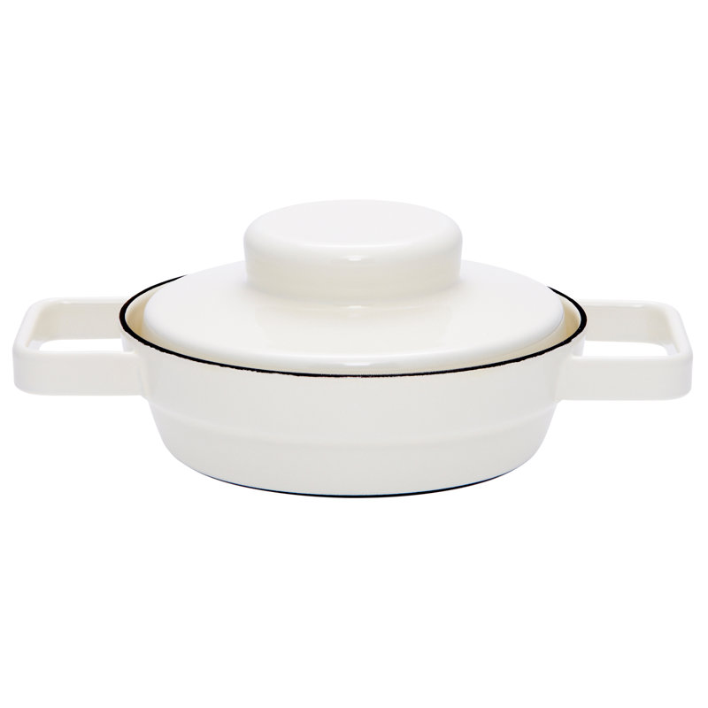 Riess Kelomat Saute Pan with Lid, Diameter: 24 cm, Pure white