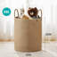 Panier à linge 58L, rangement en jute