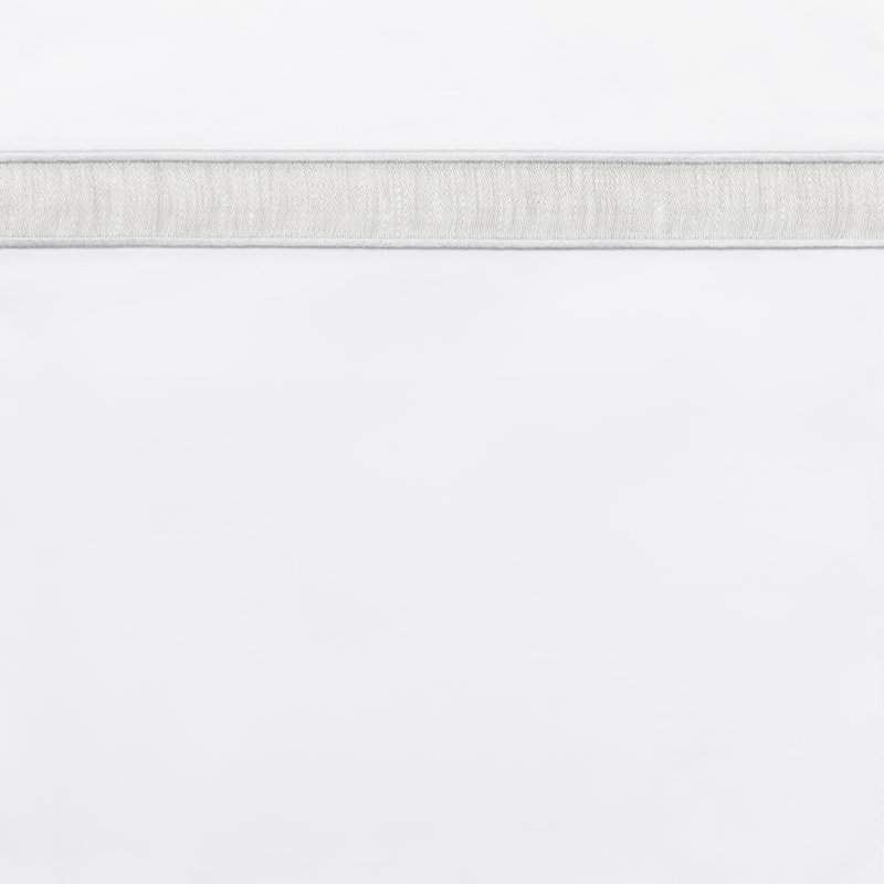 Alina Percale Sheet Set, Queen Sheet Set, White/Shore