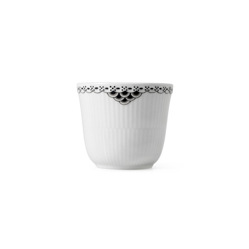 Black Lace Porcelain Teacup