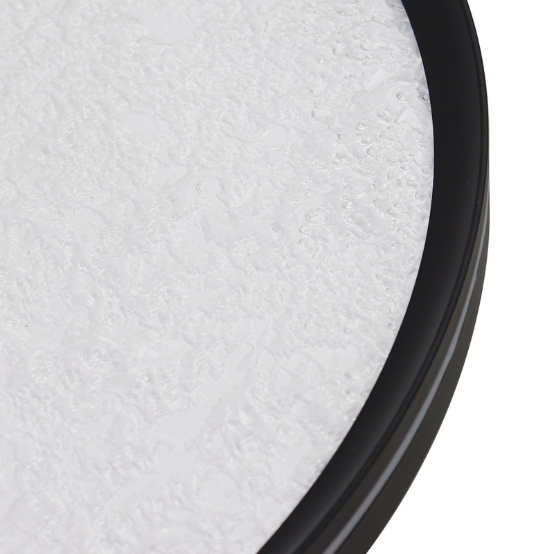 Luna - Plafonnier encastré à DEL intégré - Noir, H 2,56 po x l 15,75 po x P 15,75 po