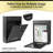 Locking Mailboxes For Outside, Wall Mount Mailbox With Key And Three Sets 0-9 Reflective Sticker Numbers, Large Capacity Anti-Rusting Metal Postbox 13.8X 10.8X 3.25 Inch Black