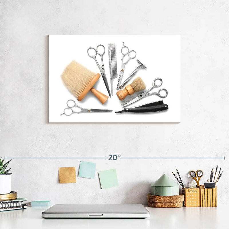 Shuttleworth Barber Set, 8" H x 12" W