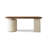 Modern Minimalist Saddle Leather Office Desk-110330344
