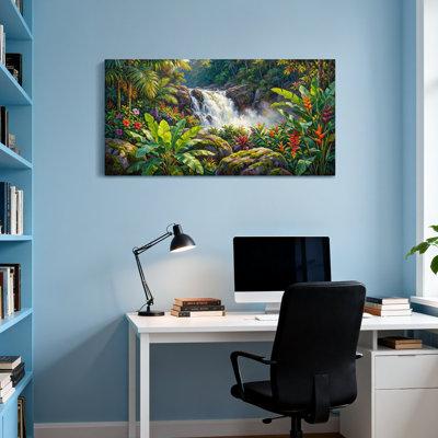 Scène tropicale, paysage urbain et paysage urbain
