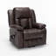 Fauteuil inclinable électrique de massage avec cuir PU de première qualité et confort amélioré pour une détente ultime
